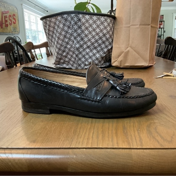 Allen Edmonds Maxfield Black Leather Loafers Shoes Tassels Men’s 9.5 EUC - Picture 7 of 8